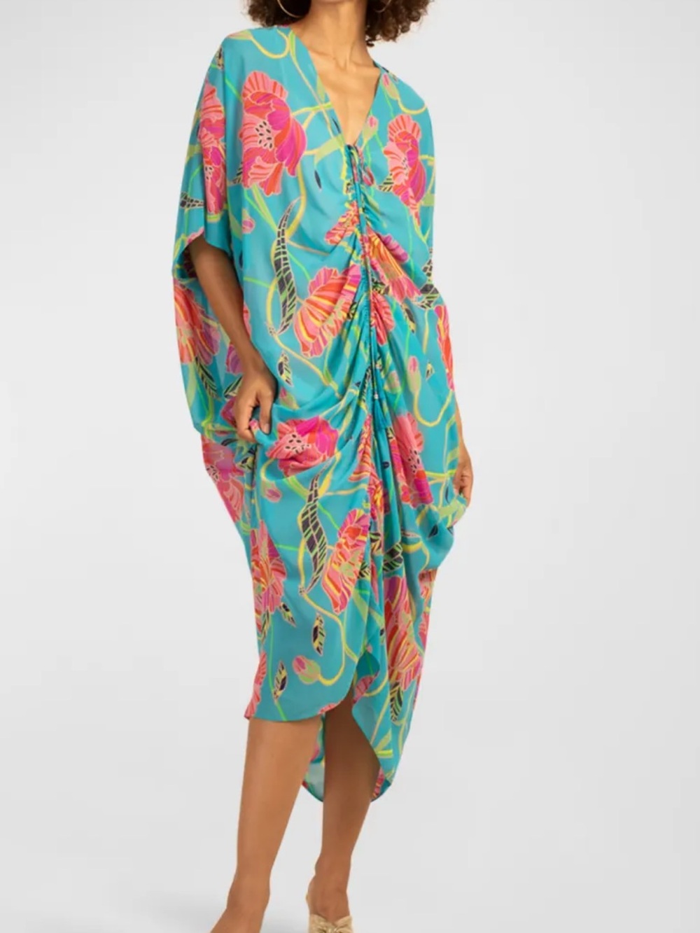 New Trina Turk Floral Shadow Dress